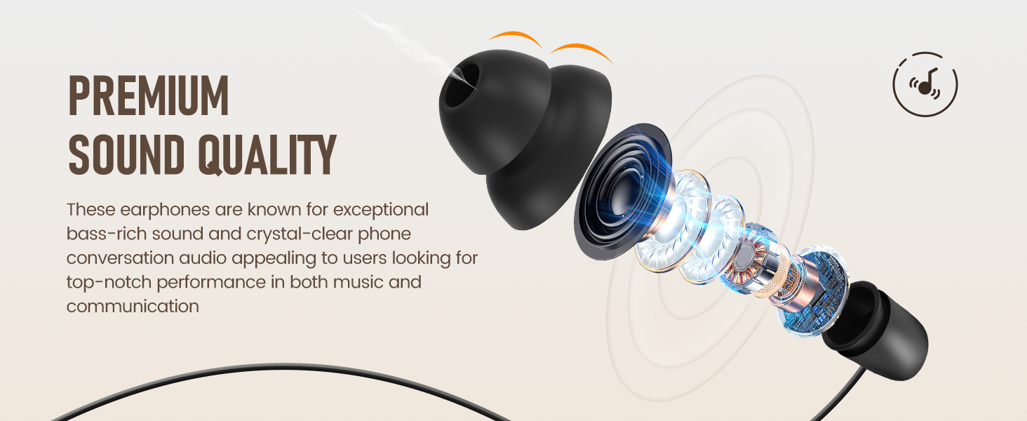 premium sound quality earphones