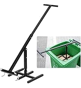 KUJIBGY Manual Trash Compactor,Trash Compactor Stainless Steel Compacting Trash Can Garbage Compa...