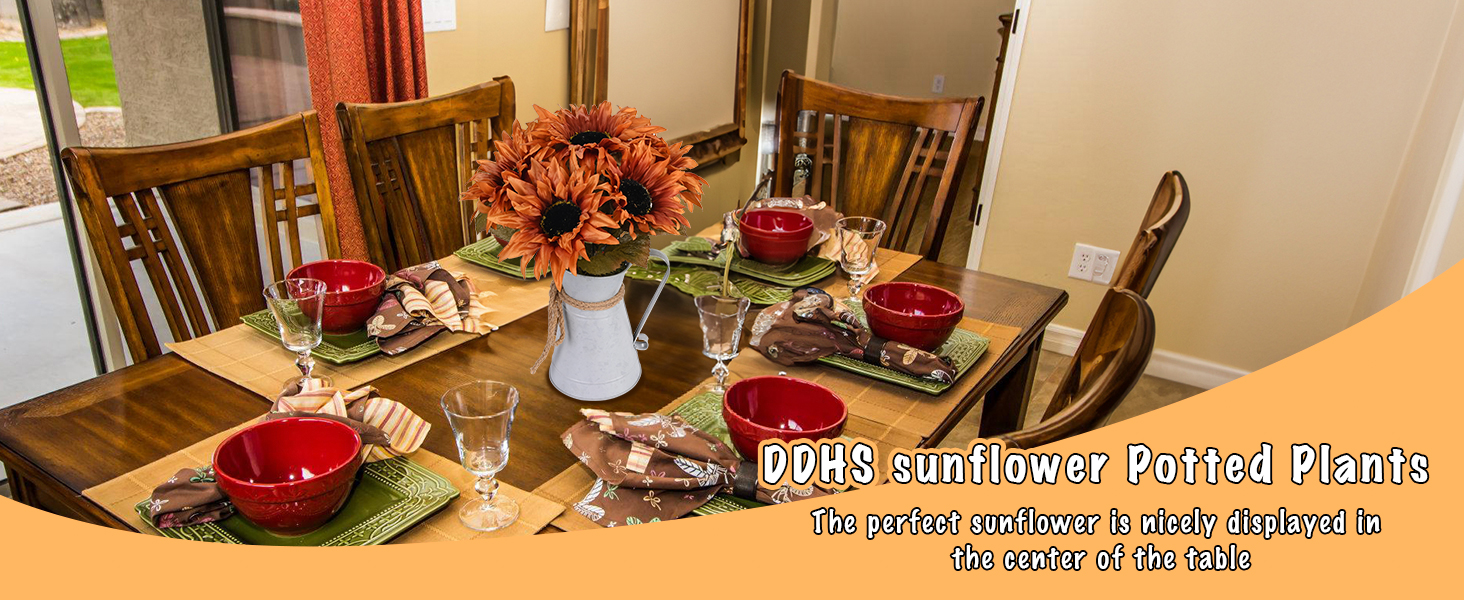 fall decor sunflower decor fall decorations for home dining table decor