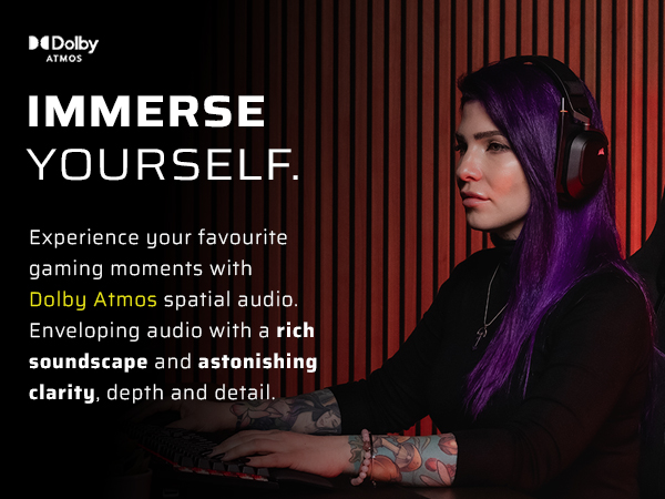 DOLBY ATMOS, stereo headset, stereo gaming headset, gaming headset