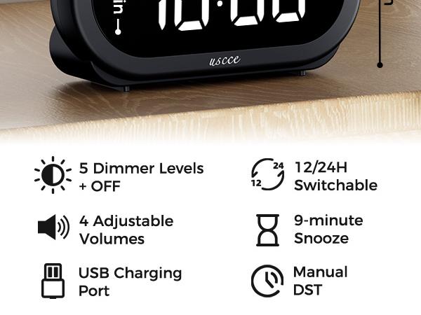 alarm clocks for bedrooms