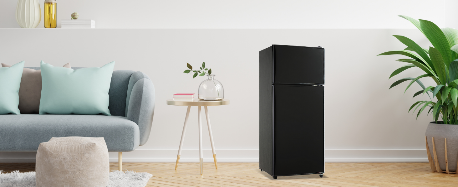 dorm refrigerator with freezer