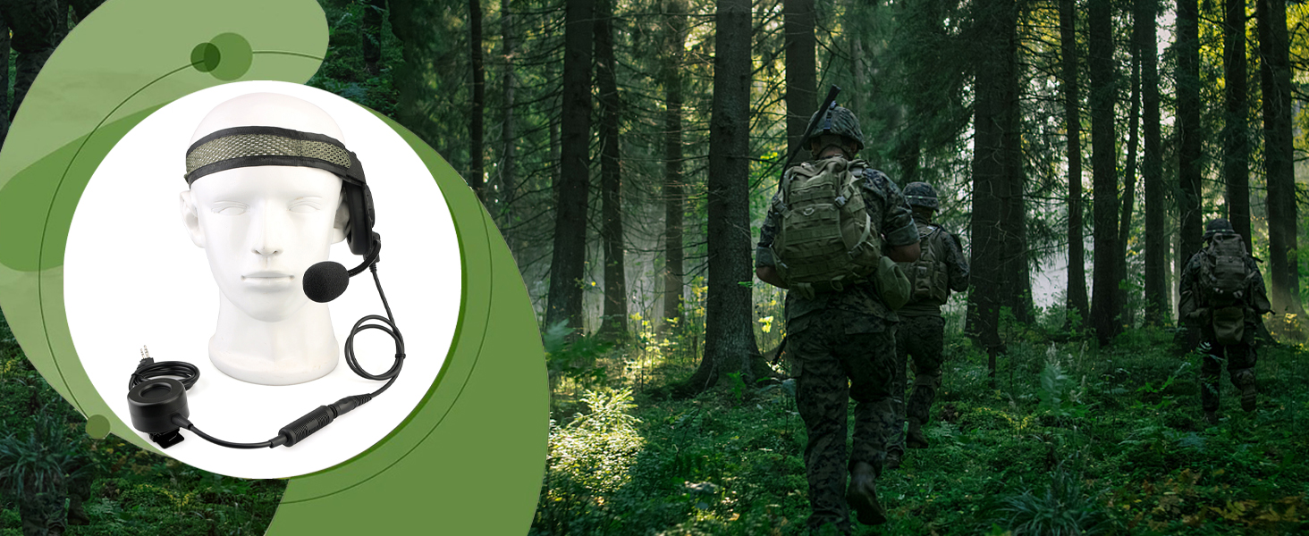 Retevis Tactical Military Walkie Talkie Headset