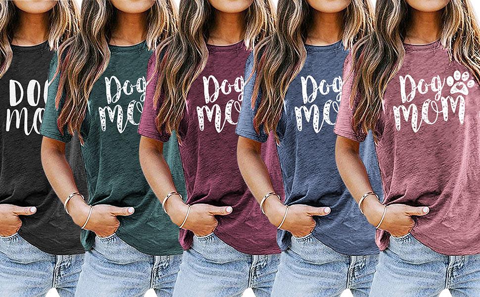 Women Dog Mom Shirts