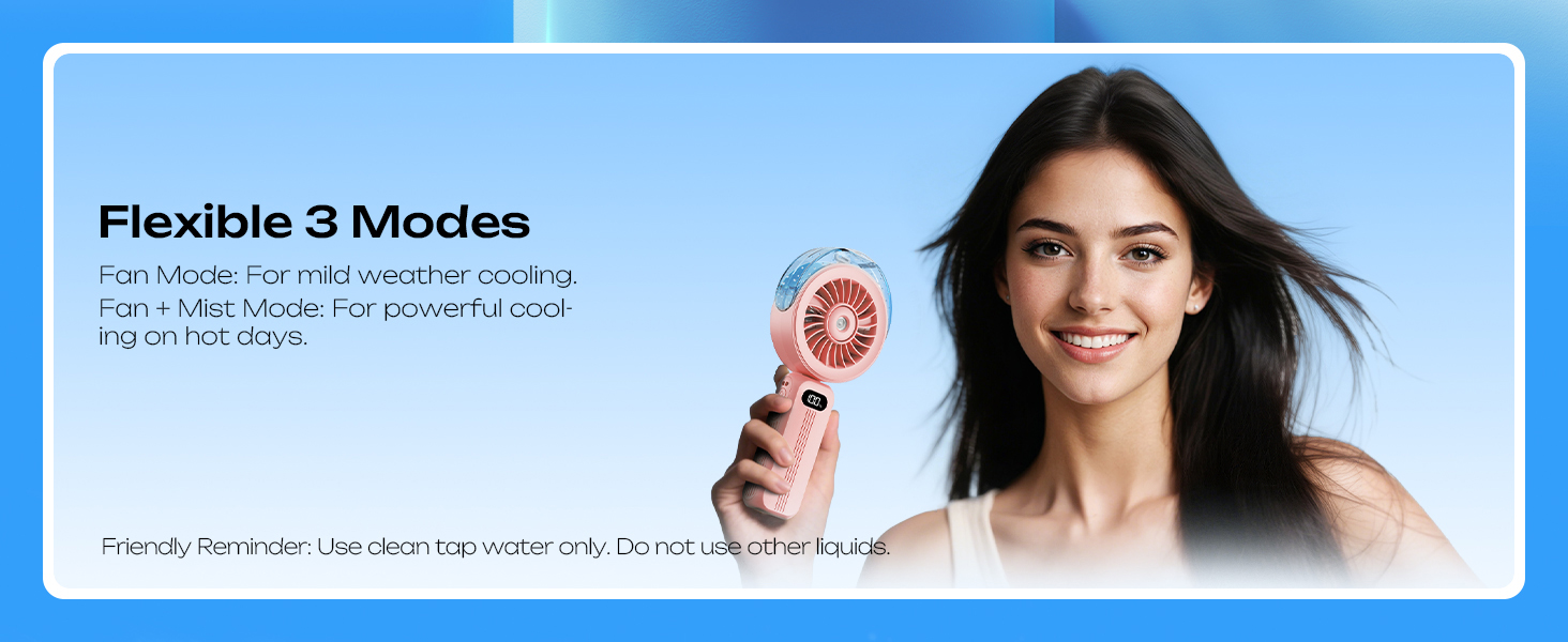 portable misting fan