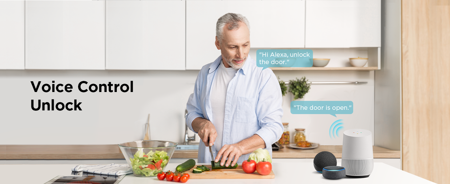 TCL D1 Max Security Video Smart Lock, 3in1 2K Camera, Doorbell