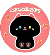 Mewaii 14'' Soft Cat Mushroom Plushie Stuffed Animal Plush Pillow Squishy Toy - Black