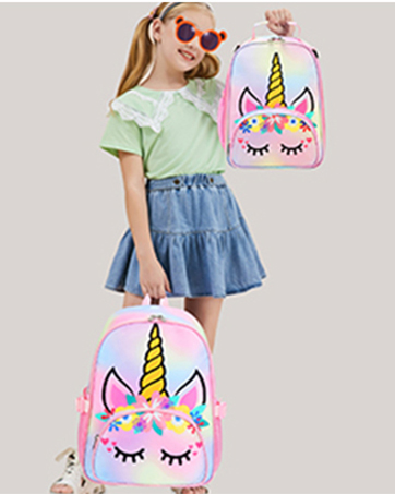 unicorn backpack set