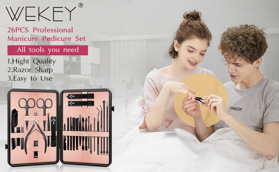26PCS Professional Manicure Pedicure Set