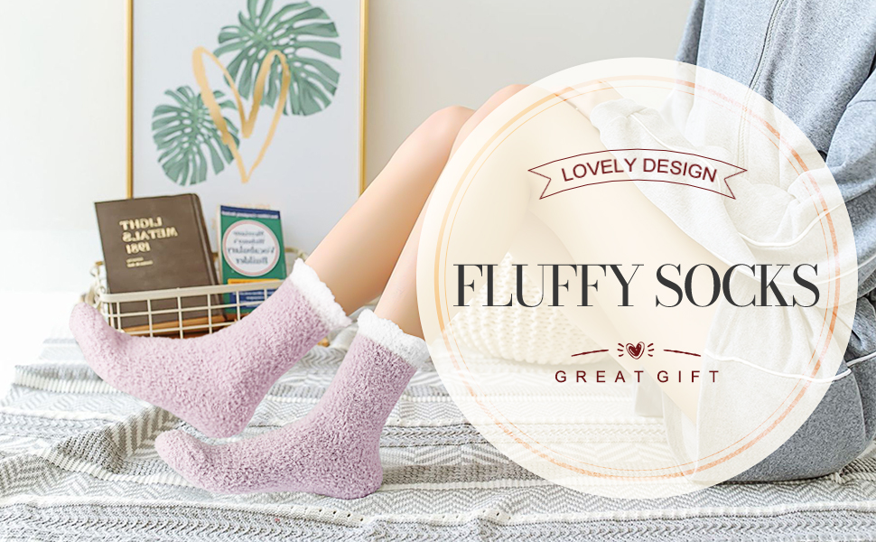 fuzzy socks for women