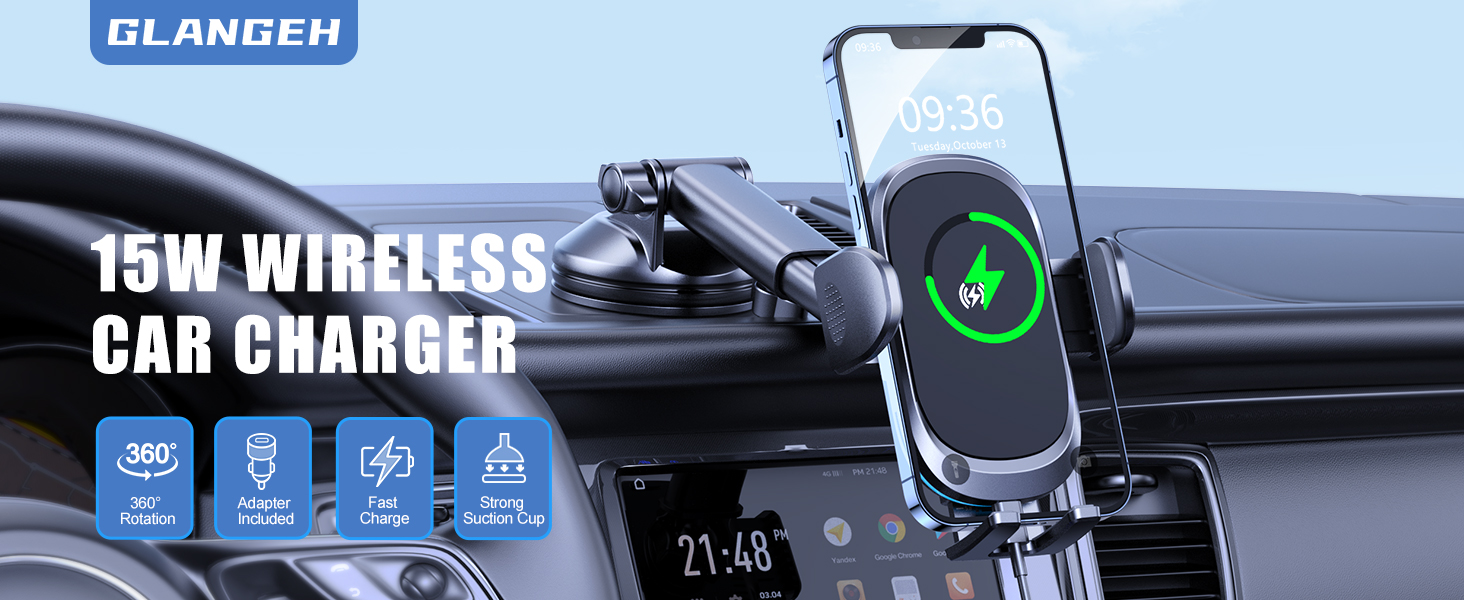 car phone holder wireless charger wireless car charger phone charger holder for cars with charger