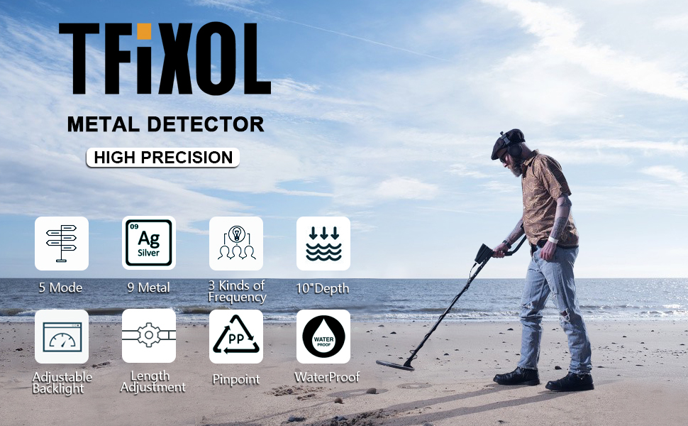 TFixol Détecteur de métaux Professionnel, Détecteurs de Métaux