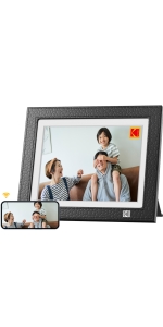 Amazon | KODAK 木製デジタルフォトフレーム 14.1インチ Wifi