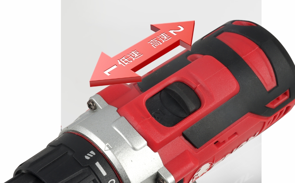 ENON 12V Cordless Screw Driver & Drill Machine, 2Speed, LED, 01500rpm