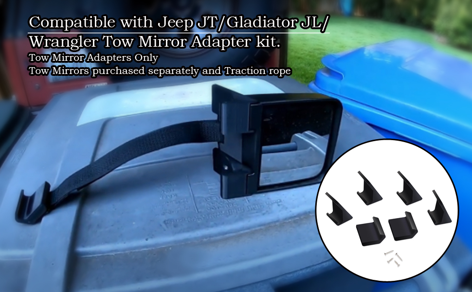 XTPTFABS Tow Mirror Adapter Kit,mirror extensions for towing,mirror extenders