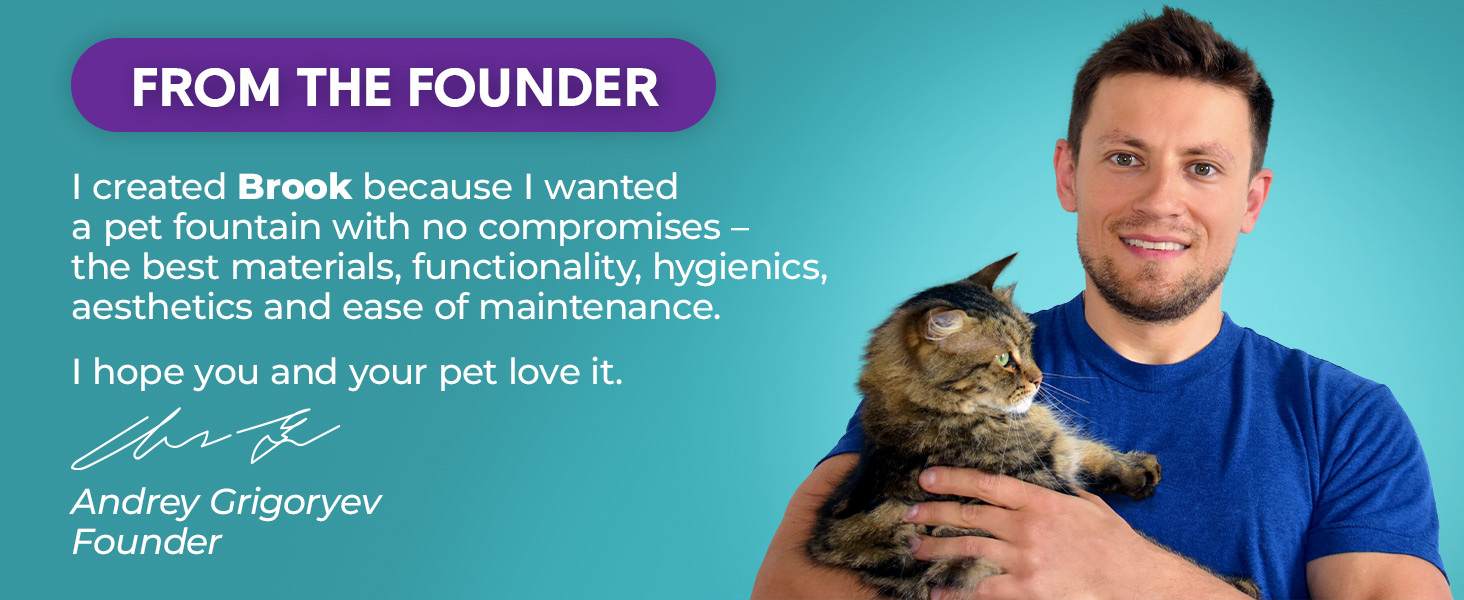 Cat fountain glass Brook founder and dog fountain glass automatic cat water dispenser pet fountain