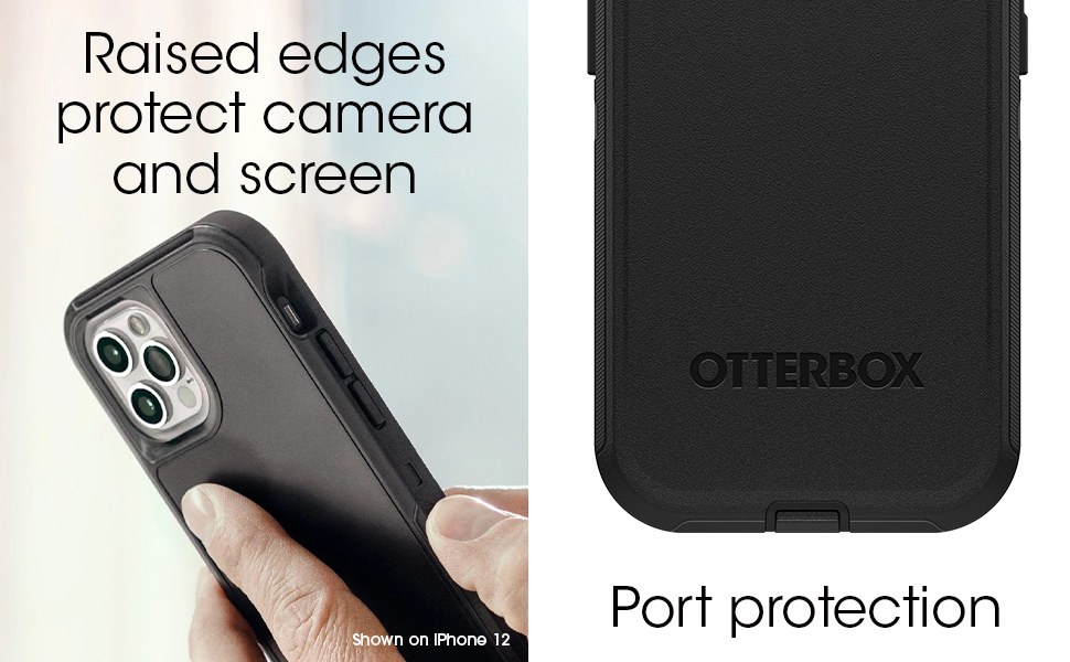 OtterBox iPhone 14 & iPhone 13 Defender Series Case BLACK , rugged