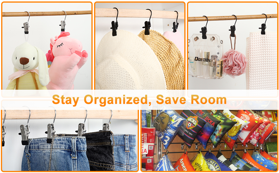 Boot Hangers, 16 Pack Hanging Clips, Heavy Duty Clothes