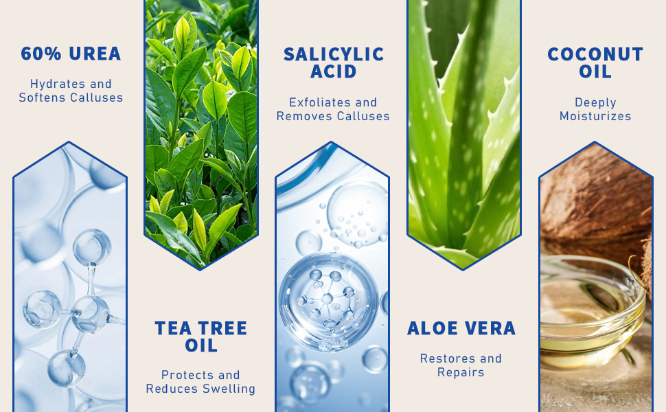 urea foot cream; Heel repair balm;