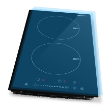 Thermomate IHTB302 Table De Cuisson à Induction/ 30 Cm Table De Cuisson à Induction Encastrable Avec 2 Zones De Cuisson/fonction Booster/commande Tactile/sécurité Enfants/timer 18 plaque de cuisson à induction