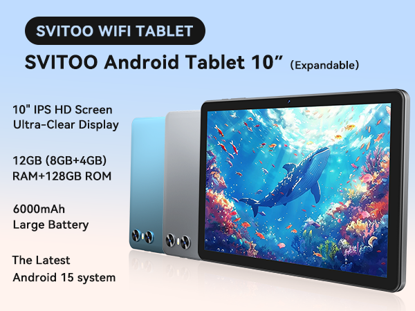 Amazon.com : Android Tablet 10 Inch, 2025 Android 15 Tablet