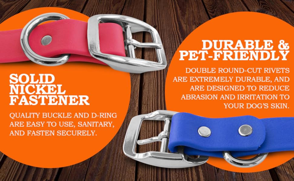 Salt Lab Supply Waterproof Dog Collars Heavy Duty