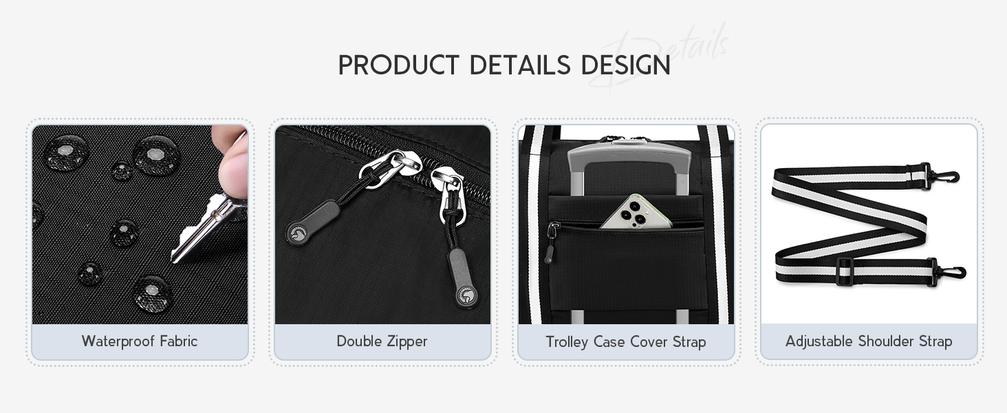 Le texte indique « CONCEPTION DES DÉTAILS DU PRODUIT ». Illustration technique montrant plusieurs vues et spécifications de la mise en page de conception d'un produit.