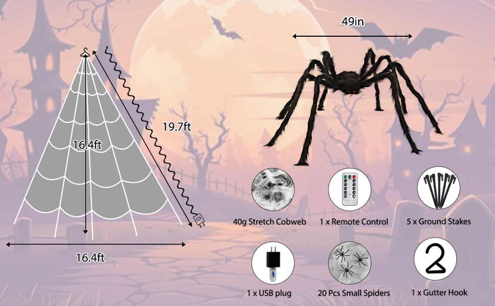 16.4Ft Giant Halloween Decorations