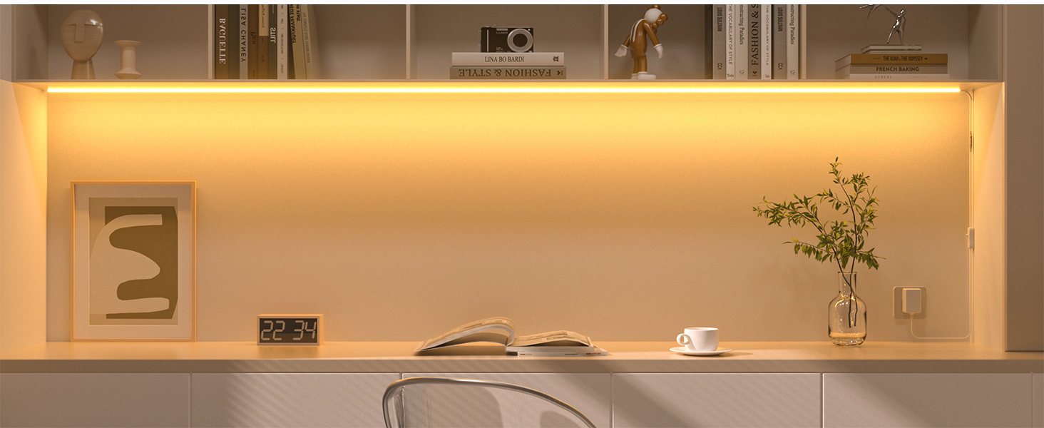 WOBANE 2m COB LED Strip Light,Super Bright Under Cupboard Kitchen