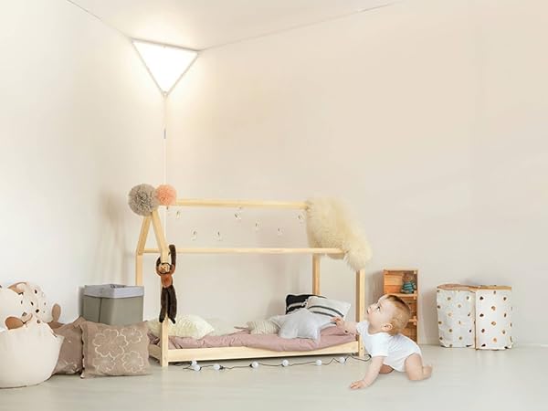 Zlierop Upgraded Corner Light with Remote Control, Dimmable