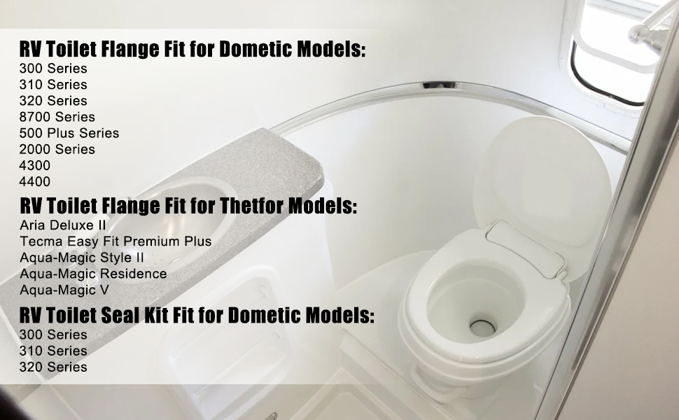 3" RV Toilet Flange Replace 385345892 with RV Toilet Seal