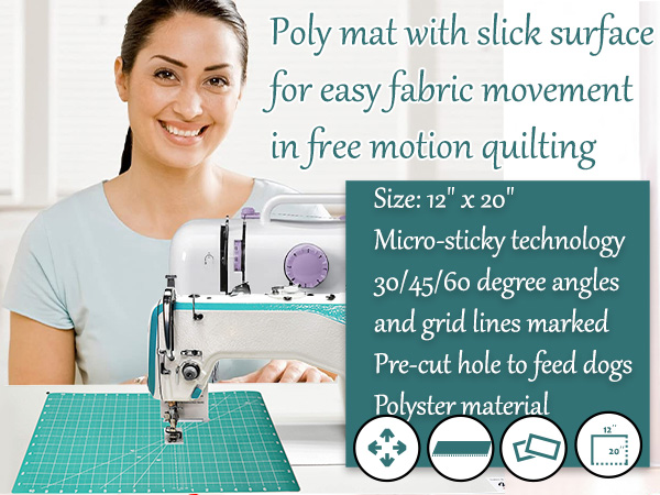 その他 mat Amazon.com: Free Motion Quilting Slider Mat with Tacky Back