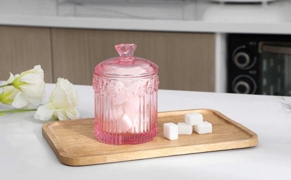 glass apothecary jars with lids