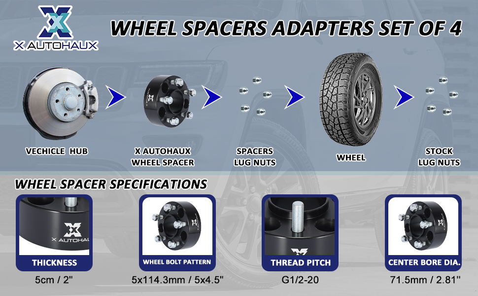 wheel spacer adapter
