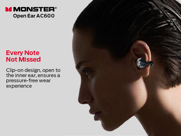 Amazon.com: Monster Open Ear AC600 Headphones, Bluetooth 5.4
