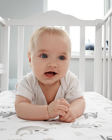 crib fitted sheet sloth grey neutral