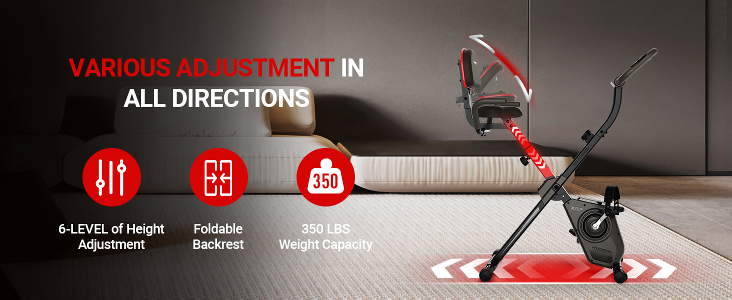 folding exercise bike