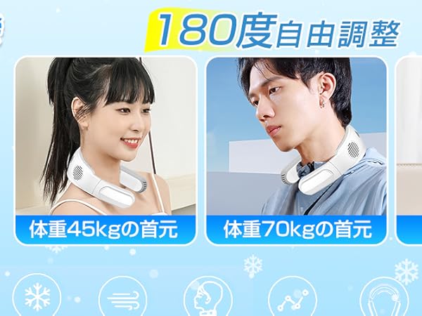 ARZER ネッククーラー 冷却ファン機能付き Amazon | ARZER ネッククーラー 冷却プレート 首掛け扇風機