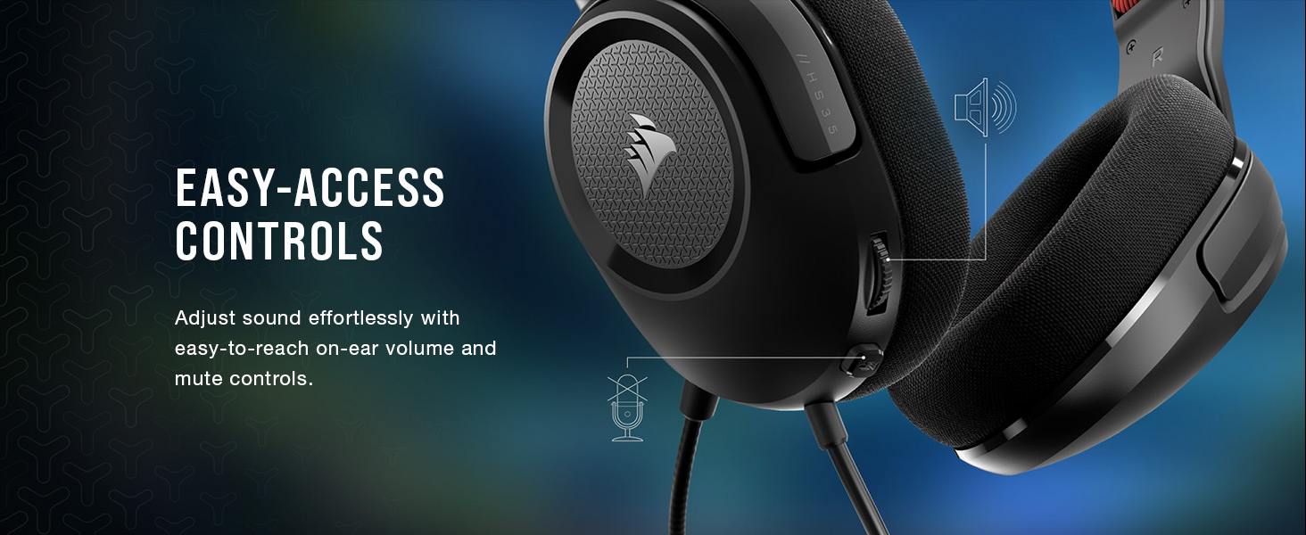 volume and mute controls, MULTIPLATFORM HEADSET, gaming headset