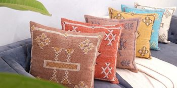 Handmade Decorative Sabra Throw Pillow Cover Cotton Handloom Beautiful Premium Super High Quality