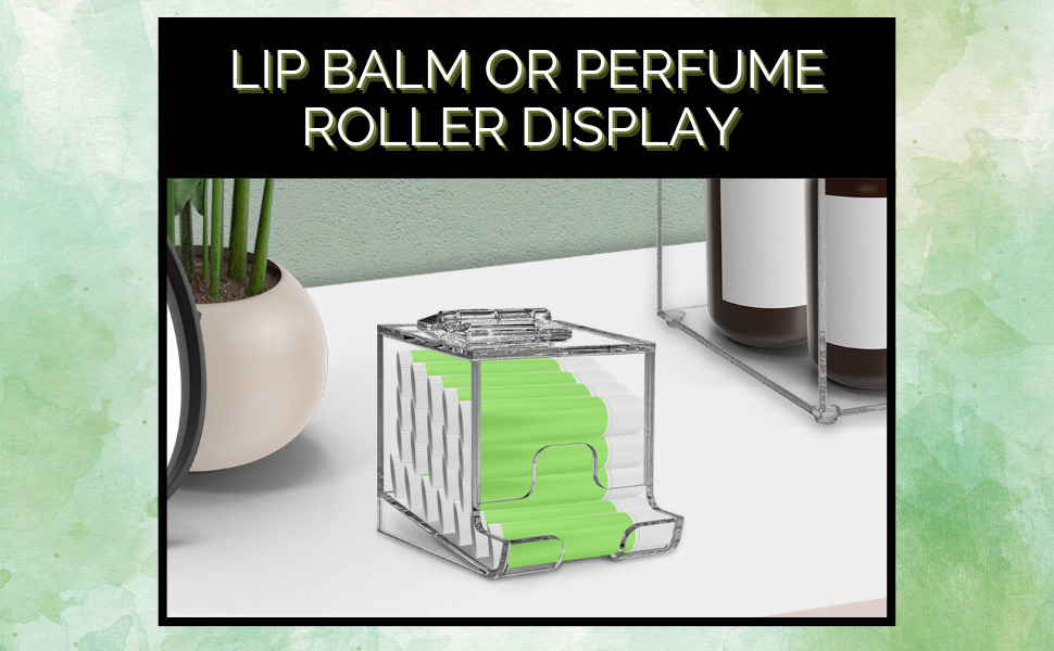 Marketing Holders Lip Balm Dispenser Retail Locations or Home Organizer Freestanding Countertop