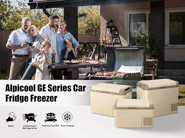 Amazon.com: Alpicool 48 Quart GE50 Portable Car Refrigerator,12
