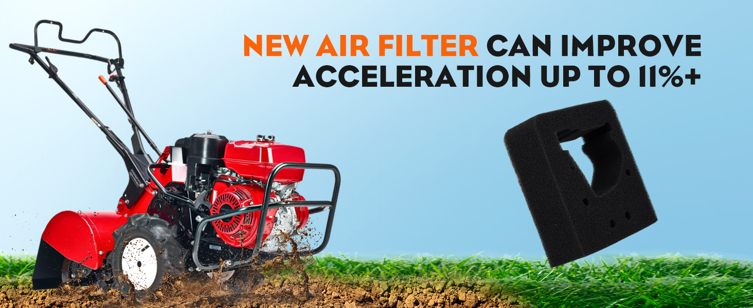Hipa 2 Pack Air Filter for Honda GX31 GX22 GX 31 GX 22 Engine FG100 Tiller