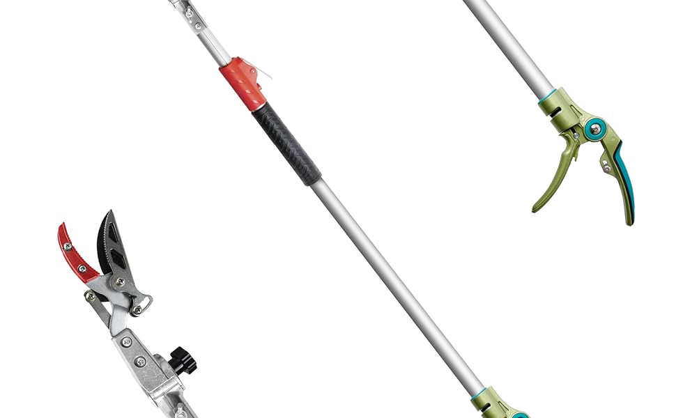 GARTOL Cut & Hold Telescopic Pole Pruner, 3.675.45 ft