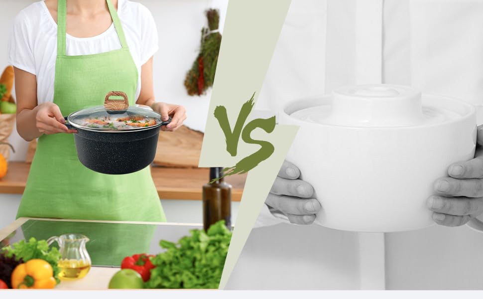 Panelas de cozinha, panelas de sopa, panelas de cozimento, panelas de leite