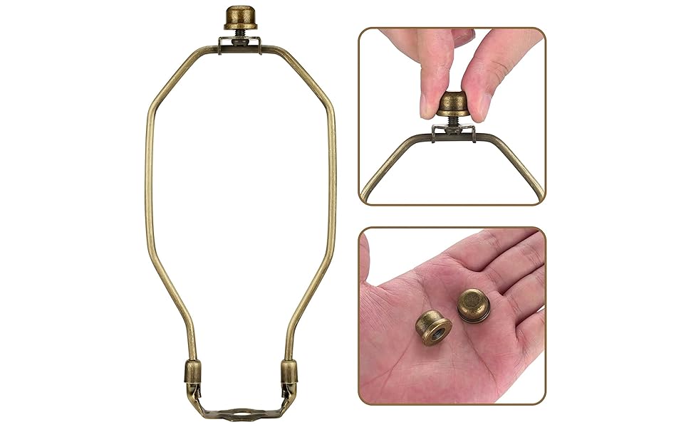 Canomo Pack of 8 Solid Metal Lamp Finials Caps tapped 1/427 for Lamp