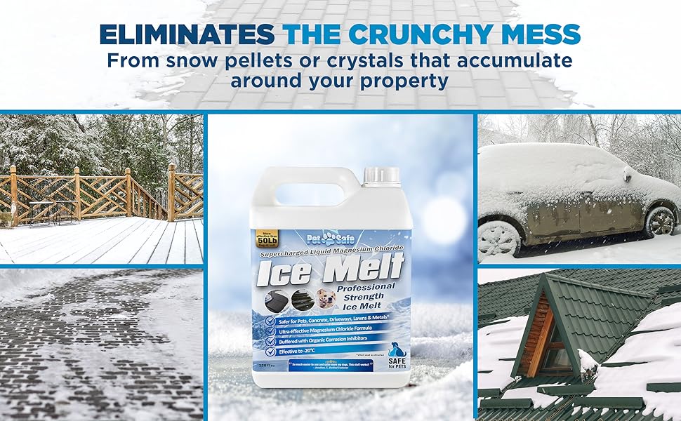 Pet Safe Ice Melt Deicer for Driveway, Magnesium