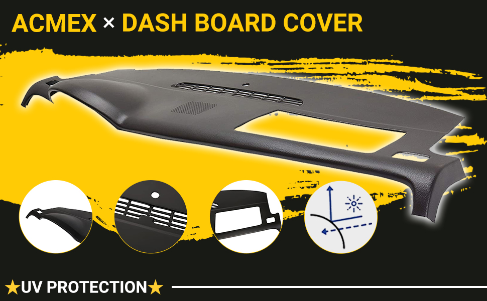 Acmex Dash Board Cover Cap Overlay Compatible with Chevy 07