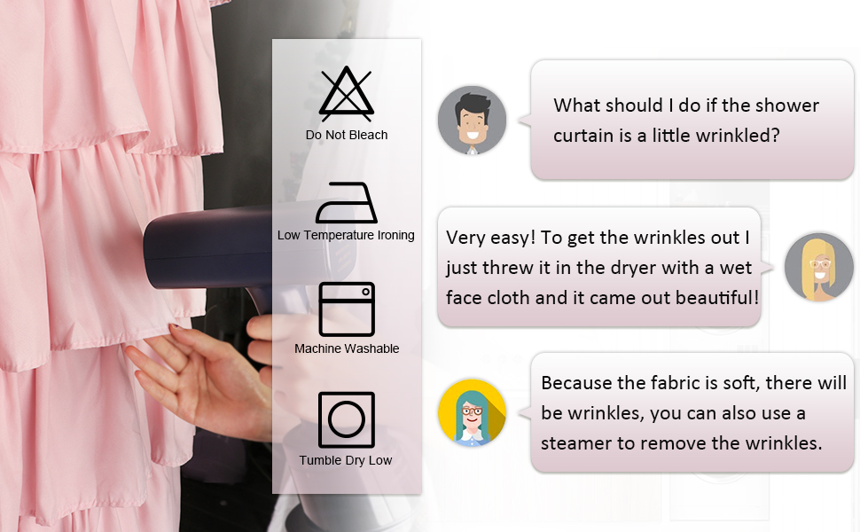 volens farmhouse ruffle shower curtain