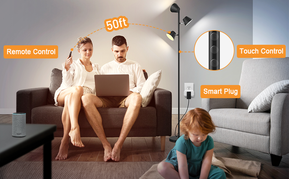 floor lamp with remote control